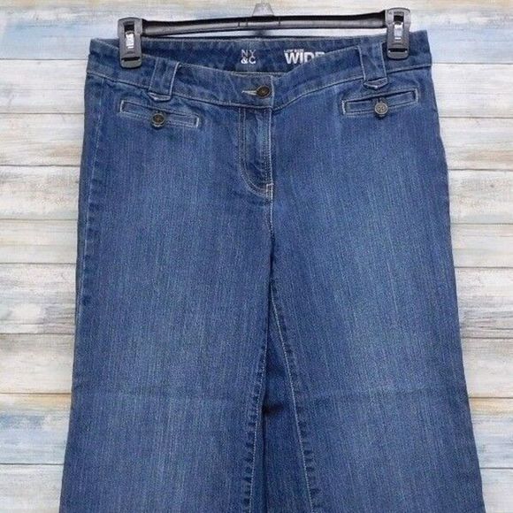 New York & Company Jeans Denim 6 6x31 Women's Ladies Blue Boot cut Stretch - Picture 1 of 8